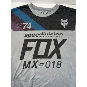 Fox Racing Speedvision T-Shirt Men's Medium‎ Gray , Supercross, Motocross MC-018